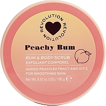 Peeling do pośladków - I Heart Revolution Peachy Bum Body Sugar Polish  — Zdjęcie N1