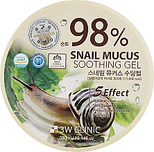 Żel ze śluzem ślimaka - 3W Clinic Snail Soothing Gel — Zdjęcie N1