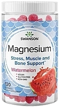 Suplement diety Cytrynian magnezu w galaretce o smaku arbuza - Swanson Magnesium Gummies Watermelon — Zdjęcie N1