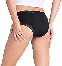 Zestaw majtek menstruacyjnych, 3 pak, czarny - Platanomelon Kiwitas Doble Blonda Menstrual Briefs — Zdjęcie N2