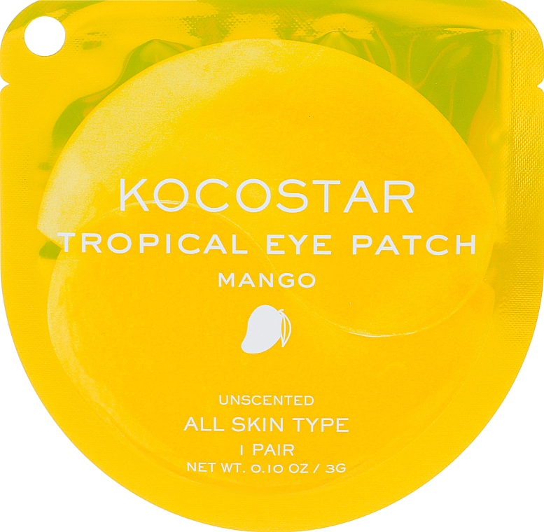 Hydrożelowe płatki pod oczy Mango - Kocostar Tropical Eye Patch Mango — Zdjęcie N1