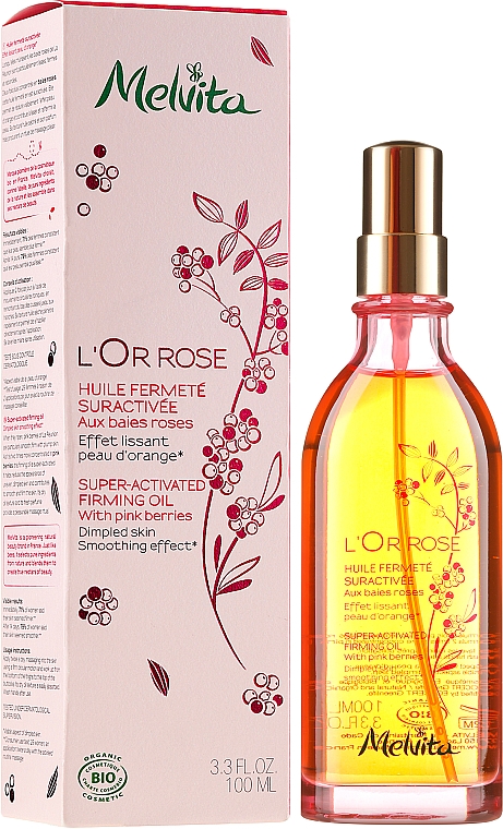 Różany olejek ujędrniający do ciała - Melvita L’Or Rose Super-Activated Firming Oil — Zdjęcie N1