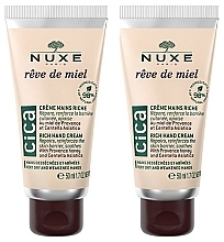 Kup Zestaw - Nuxe Reve de Miel Cica Rich Hand Cream Set (h/cream/2x50ml)