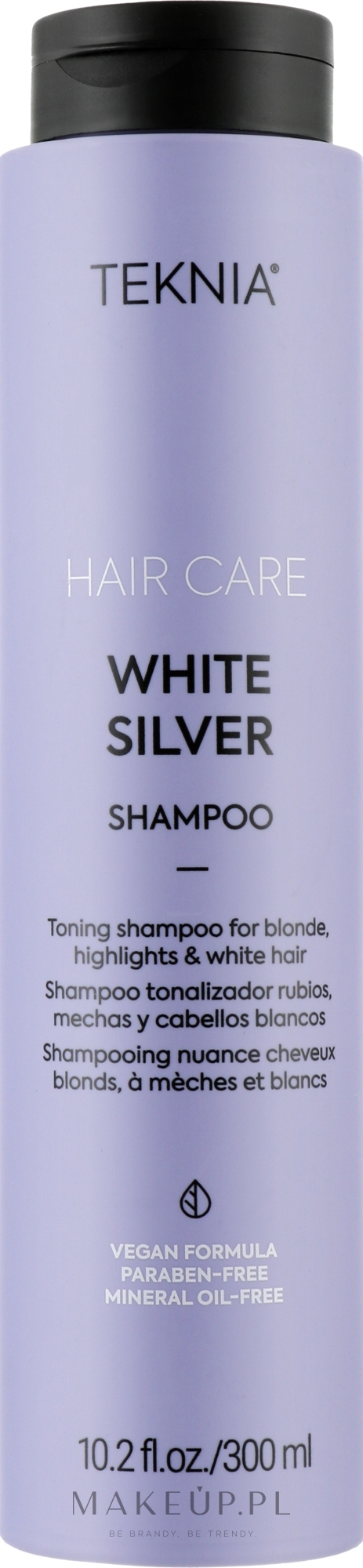 Szampon do włosów blond neutralizujący żółte tony - Lakmé Teknia White Silver Shampoo — Zdjęcie 300 ml