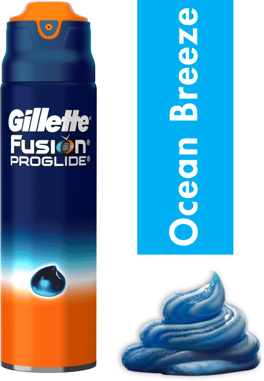 Żel do golenia do wrażliwej skóry - Gillette Fusion ProGlide Sensitive Ocean Breeze Shave Gel — Zdjęcie N2