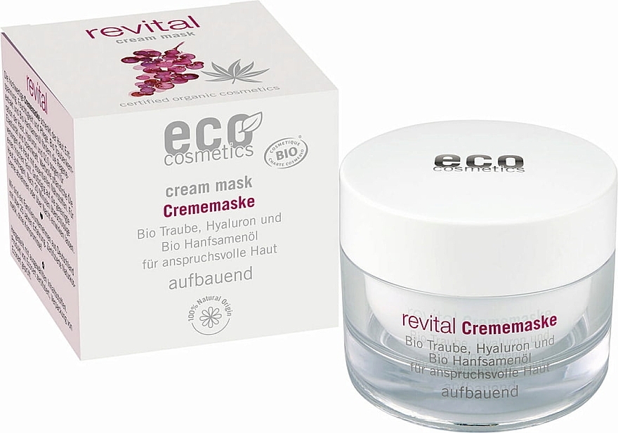 Krem-maska ​​do twarzy - Eco Cosmetics Cream Mask  — Zdjęcie N1
