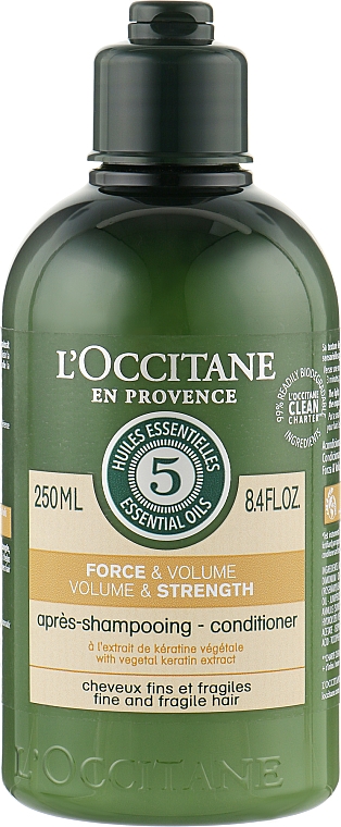 Ekspresowa odżywka do włosów z kofeiną - L'Occitane Aromachologie Volume & Strength Conditioner — Zdjęcie N1