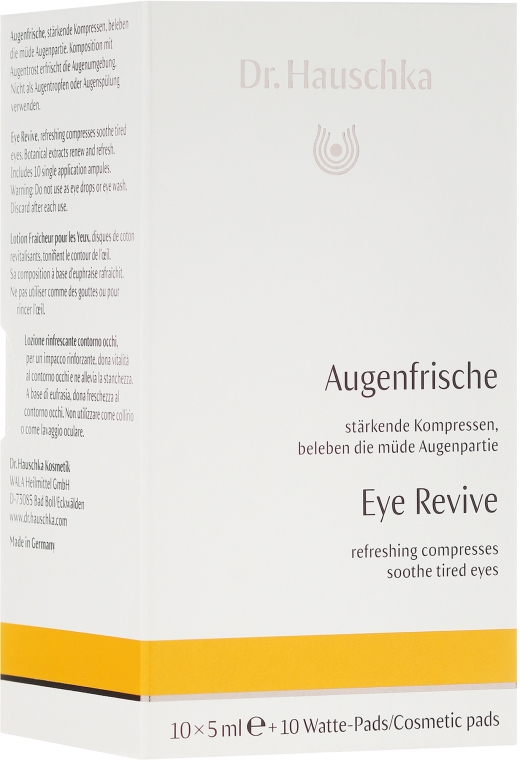 Odświeżający kompres do zmęczonych oczu - Dr Hauschka Eye Revive Refreshing Compresses Soothie Tired Eyes