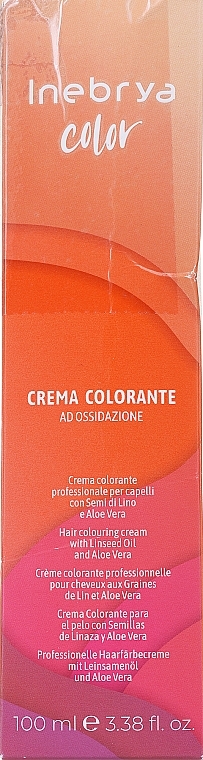PRZECENA! Krem koloryzujący do włosów z olejem lnianym i aloesem - Inebrya Color Hair Colouring Cream * — Zdjęcie N6