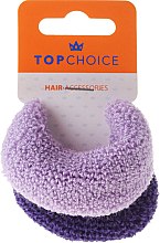 Gumki do włosów, fioletowe mix - Top Choice — Zdjęcie N1