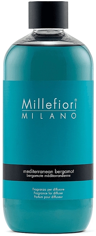 Wkład do dyfuzora zapachowego - Millefiori Milano Natural Mediterranean Bergamot Diffuser Refill — Zdjęcie N1