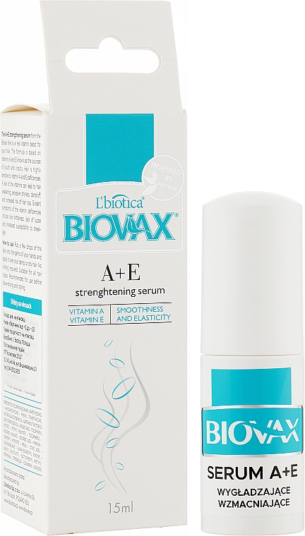 Serum w sprayu z witaminami A i E wzmacniające włosy - Biovax Serum — Zdjęcie N3