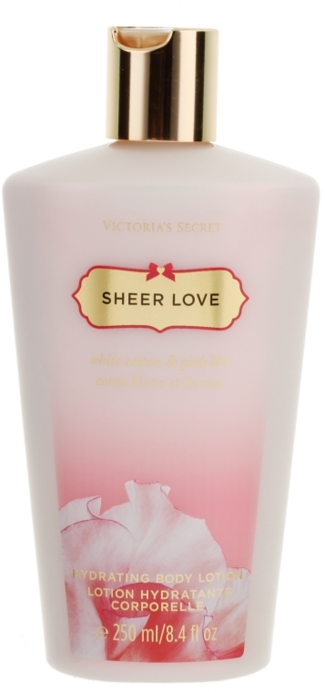 Lotion do ciała - Victoria's Secret White Cotton & Pink Lily Hydrating Body Lotion