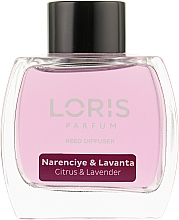 Dyfuzor zapachowy Cytrusy i lawenda - Loris Parfum Reed Diffuser Citrus & Lavender — Zdjęcie N2