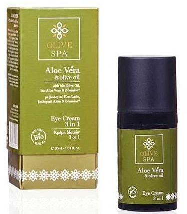 Krem pod oczy z aloesem - Olive Spa Aloe Vera Eye Cream 3 in 1 — Zdjęcie N1