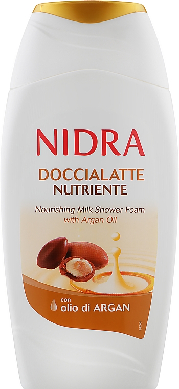 Pianka-mleczko pod prysznic z olejkiem arganowym Odżywcza - Nidra Nourishing Milk Shower Foam With Argan Oil — Zdjęcie N1