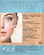 Rozjaśniająca maska bioenzymatyczna na tkaninie do twarzy - Talika Bio Enzymes Brightening Mask — Zdjęcie N1