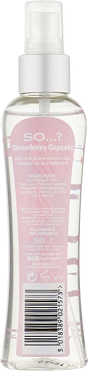 Spray do ciała - So…? Strawberry Cupcake Body Mist — Zdjęcie N3