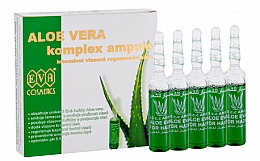 Ampułki regenerujące - Eva Cosmetics Aloe Vera Complex Hair Care Ampoules — Zdjęcie N1