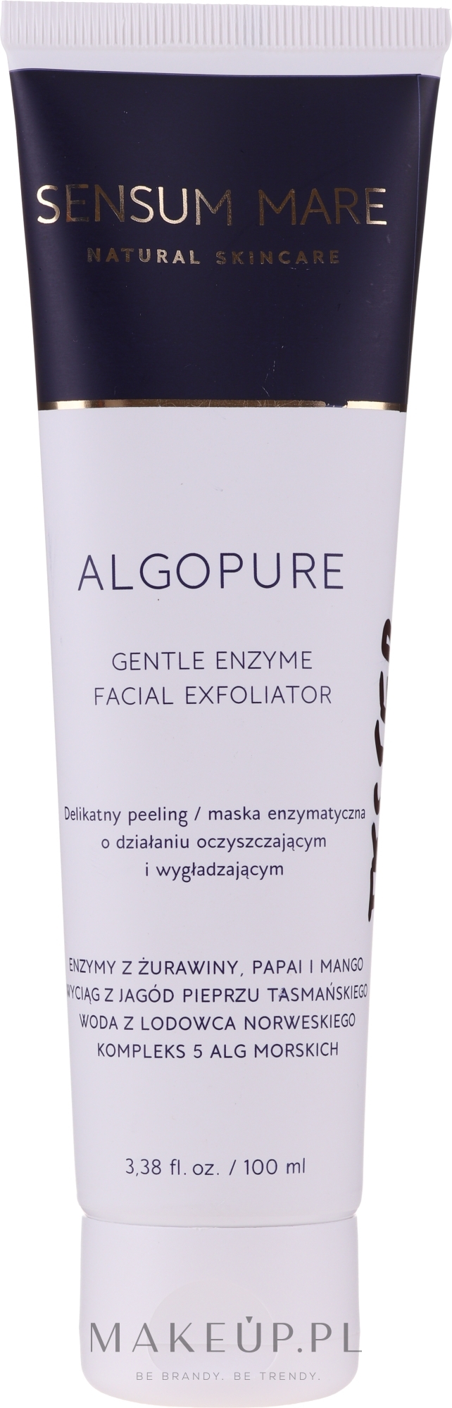 Delikatny peeling enzymatyczny do twarzy - Sensum Mare Algopure Gentle Enzyme Facial Exfoliator — Zdjęcie 100 ml