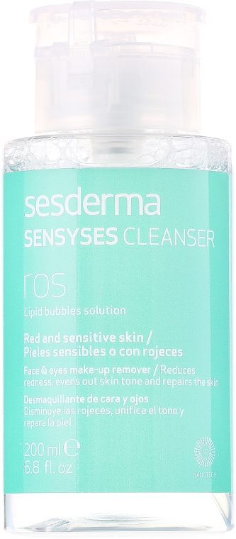 Płyn oczyszczający do skóry wrażliwej i zaczerwienionej - SesDerma Laboratories Sensyses Ros Cleanser — Zdjęcie N1