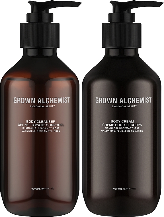 Zestaw - Grown Alchemist Refresh & Rejuvenate Body Care (b cleanser/300ml + b/cream/300ml) — Zdjęcie N2
