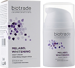 Rozjaśniający krem na noc do skóry przebarwionej - Biotrade Melabel Whitening Night Cream — Zdjęcie N2