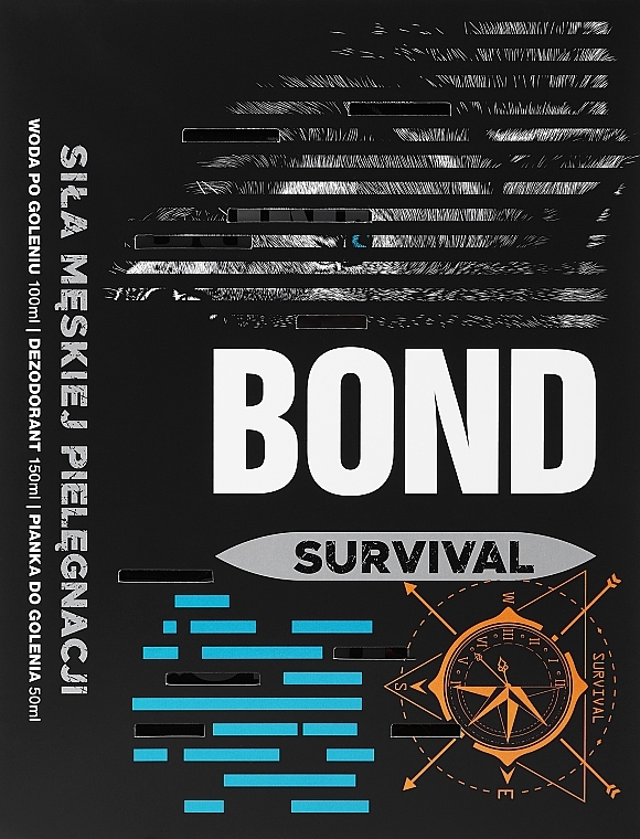 Zestaw - Bond Survival (deo/150ml + ash/water/100ml + sh/foam/50ml) — Zdjęcie N1