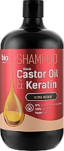 Kup Szampon do włosów "Black Castor Oil & Keratin" - Bio Naturell Shampoo Ultra Repair
