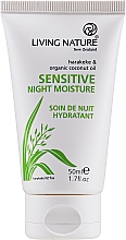 Krem do twarzy na noc z pączkami modrzewia i naturalną witaminą C - Living Nature Sensitive Night Moisture Cream — Zdjęcie N1