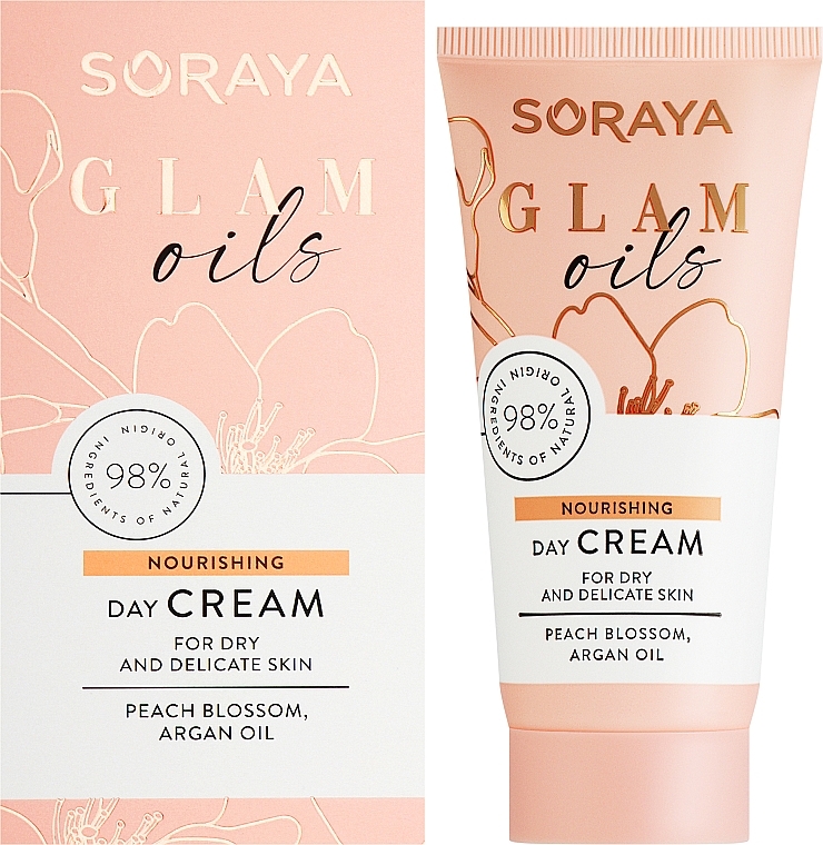 Nawilżający krem na dzień do cery suchej - Soraya Glam Oils Nourishing Day Cream — Zdjęcie N2