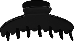 Spinka do włosów krab NZ0003N, czarna - Janeke Hair Claw Clip Black Big — Zdjęcie N1