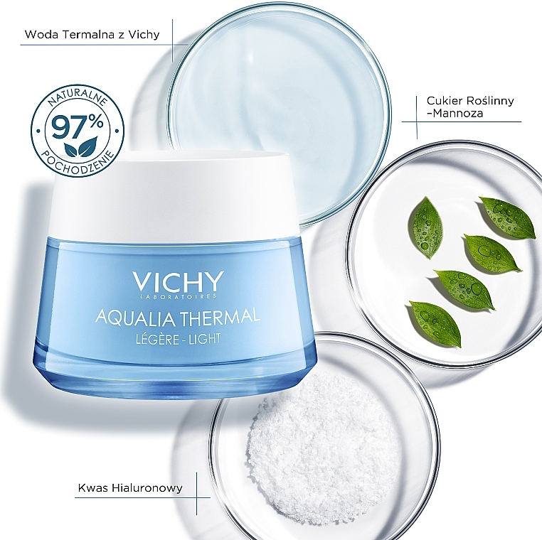 PRZECENA! Vichy Aqualia Thermal Light Cream - Lekki krem nawilżający do twarzy * — Zdjęcie N6