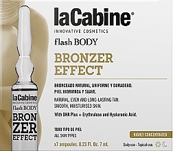 Ampułki brązujące do naturalnej opalenizny ciała - La Cabine Flash Body Bronzer Effect — Zdjęcie N1