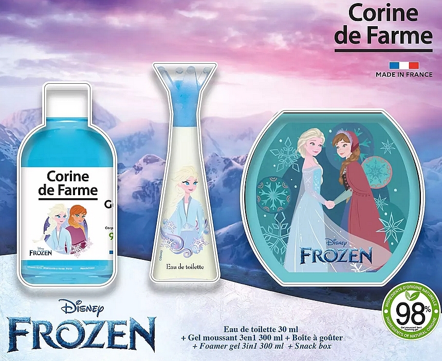 Corine De Farme Frozen - Zestaw (edt/30ml + sh/gel/300ml + acc/1pc) — Zdjęcie N1