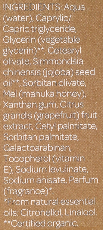 Krem pod oczy z miodem manuka - Living Nature Natural Being Manuka Honey Eye Cream — Zdjęcie N4