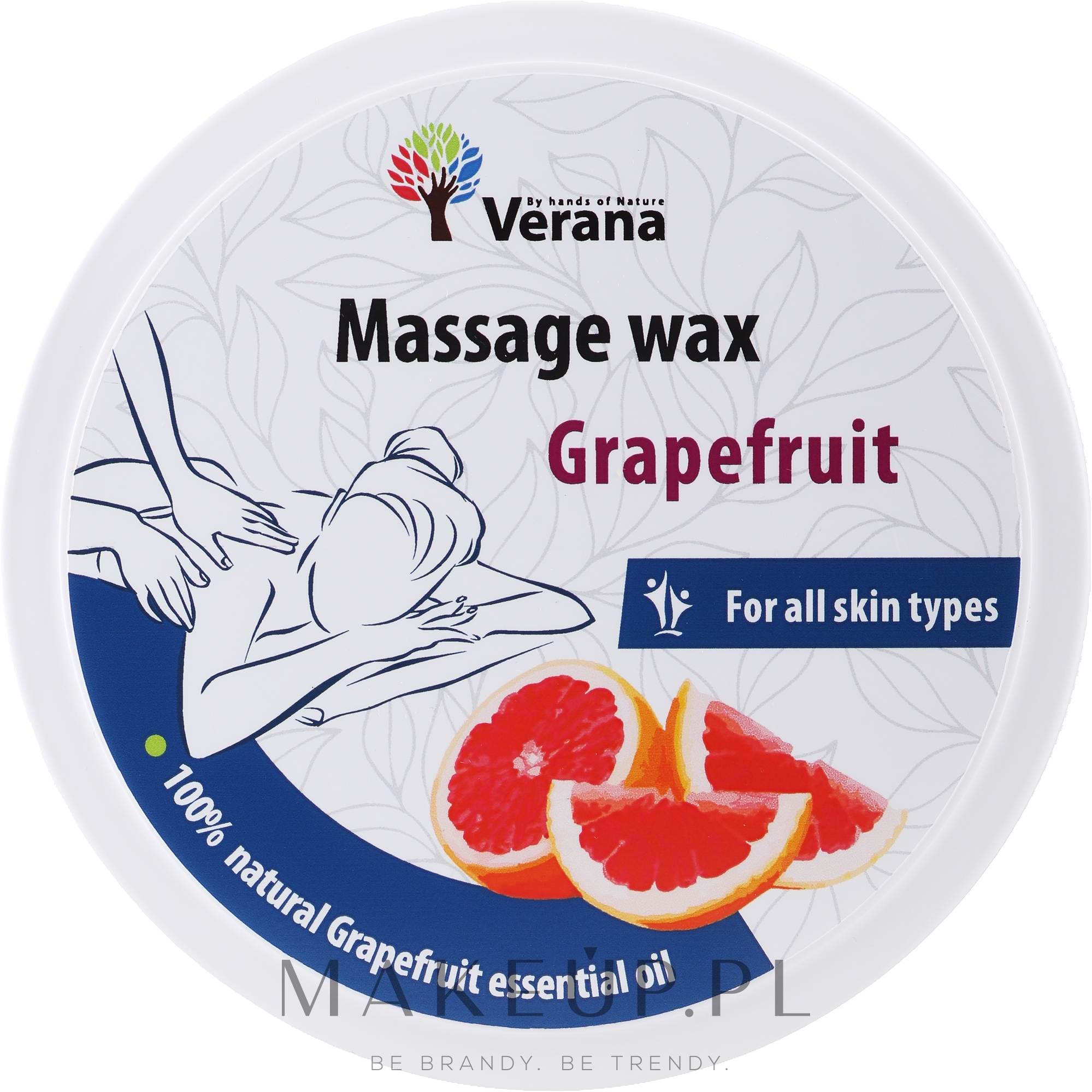 Wosk do masażu Grejpfrut - Verana Massage Wax Grapefruit — Zdjęcie 450 g