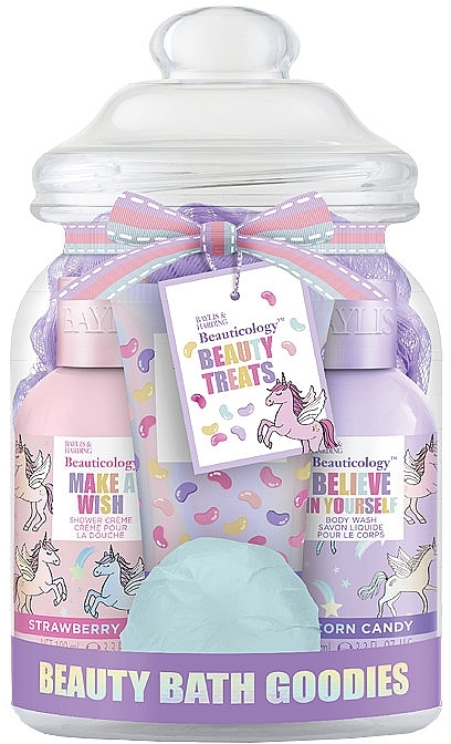 Zestaw, 5 produktów - Baylis & Harding Beauticology Candy Beauty Bath Goodies Gift Set — Zdjęcie N1