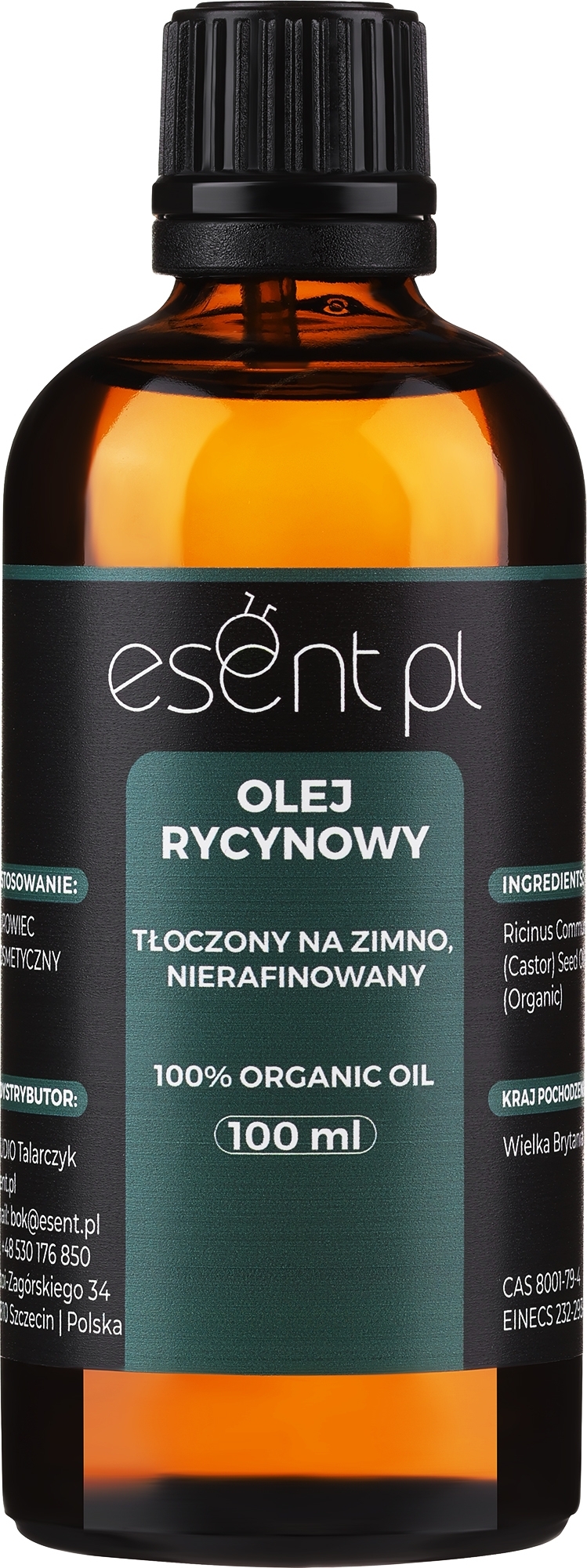 Olej rycynowy - Esent — Zdjęcie 100 ml