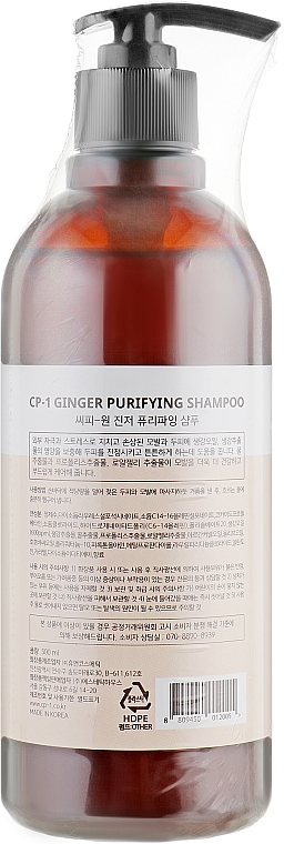Szampon - Esthetic House CP-1 Ginger Purifying Shampoo — Zdjęcie N3