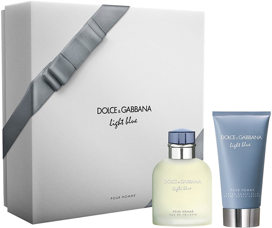 Dolce & Gabbana Light Blue Pour Homme - Zestaw (edt/75ml + ash/balm/75ml) — Zdjęcie N1