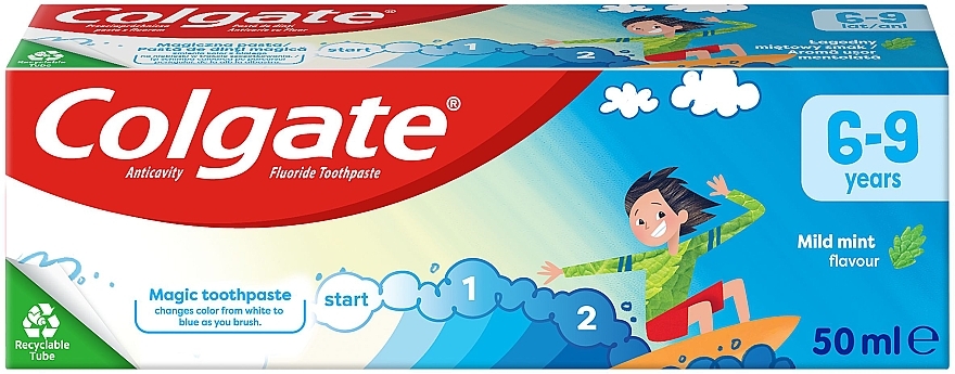 Pasta do zębów dla dzieci w wieku 6-9 lat, zmiana koloru - Colgate Kids — Zdjęcie N1