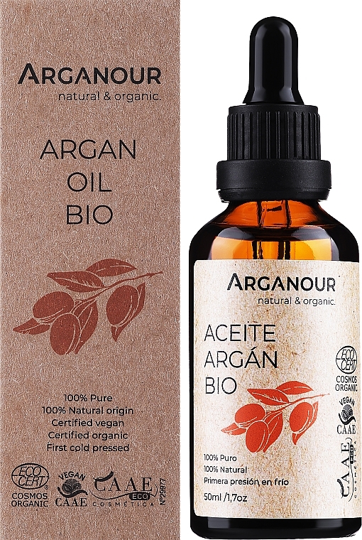 100% olej arganowy z pierwszego tłoczenia na zimno - Arganour 100% Pure Argan Oil — Zdjęcie N2