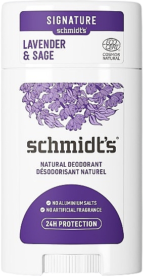 Naturalny dezodorant w sztyfcie Lawenda i szałwia - Schmidt's Signature Natural Deodorant Lavender & Sage — Zdjęcie N1