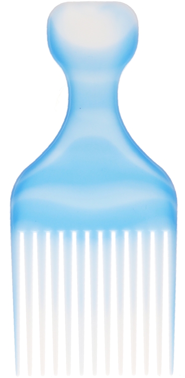 Grzebień do włosów Afro, 60403, niebieski - Top Choice — Zdjęcie N2