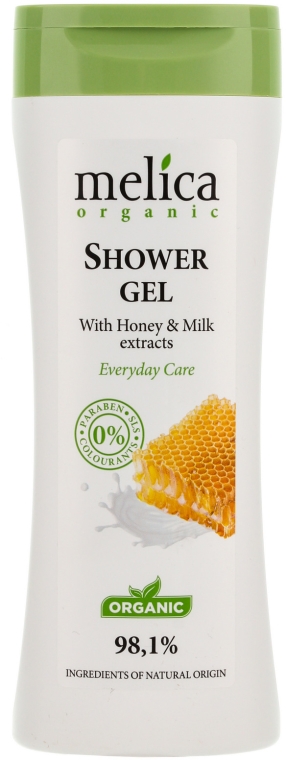 Żel pod prysznic z miodem i mlekiem - Melica Organic Shower Gel — Zdjęcie N1