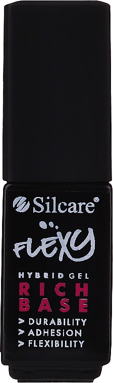 Baza do lakierów hybrydowych - Silcare Flexy Rich Base Keratin + Vitamins — Zdjęcie N1