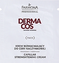 Ujędrniający krem ​​do cery z trądzikiem różowatym - Farmona Professional Dermacos Capillary Stengthening Cream (próbka) — Zdjęcie N1