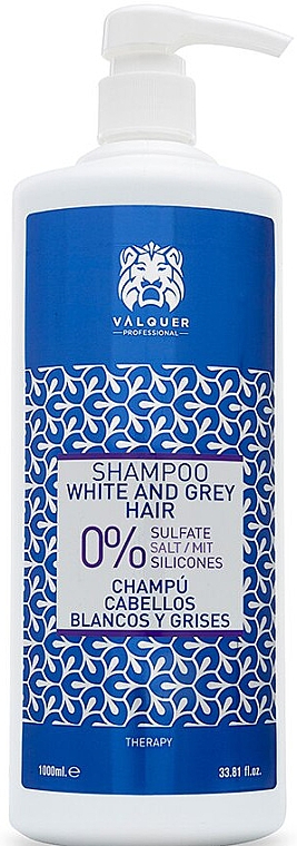 Szampon do włosów siwych i rozjaśnianych - Valquer White And Grey Hair — Zdjęcie N1