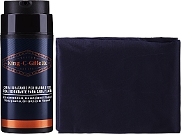 Zestaw - Gillette King C. Gillette Perfect Stubble Kit (moisturizer/100ml + trimmer/1pc + towel/1pc)  — Zdjęcie N3